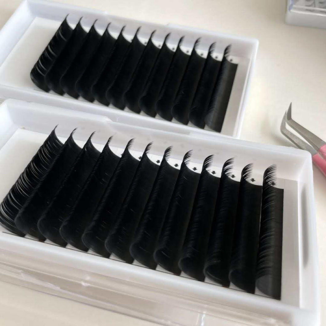 Single Size Faux Mink Lash Trays D-Curl - The Lash Cart